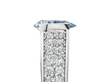 Silver Fancy Blue Pear Cut Cut Diamond Channel Set Pave Band with Tension Prong Setting_11