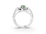 Silver Fancy Green Marquise Cut Cut Halo Split Shank Prong Set Ring_33