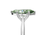 Silver Fancy Green Marquise Cut Solitaire Diamond Ring with Six-Prong Setting and Classic Band_39