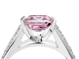 Silver Fancy Pink Asscher Cut Cut Diamond Channel Set Pave Band with Tension Prong Setting_10