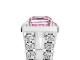 Silver Fancy Pink Asscher Cut Cut Halo Split Shank Prong Set Ring_41