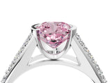 Silver Fancy Pink Cushion Cut Cut Diamond Channel Set Pave Band with Tension Prong Setting_10
