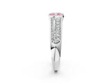 Silver Fancy Pink Cushion Cut Cut Diamond Channel Set Pave Band with Tension Prong Setting_8