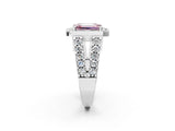 Silver Fancy Pink Emerald Cut Cut Halo Split Shank Prong Set Ring_82