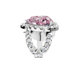 Silver Fancy Pink Heart Cut Cut Diamond Halo Engagement Ring with Open Split Pavé Band_11