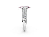 Silver Fancy Pink Marquise Cut Cut Diamond Channel Set Pave Band with Tension Prong Setting_8