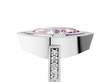 Silver Fancy Pink Marquise Cut-Cut Diamond Halo Engagement Ring with Pave Band and Prong Setting_11