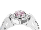 Silver Fancy Pink Marquise Cut Cut Halo Split Shank Prong Set Ring_10