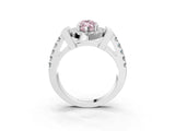 Silver Fancy Pink Marquise Cut Cut Halo Split Shank Prong Set Ring_9
