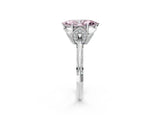 Silver Fancy Pink Marquise Cut Solitaire Split Shank Pave Diamond Engagement Ring with Four-Prong Setting_80