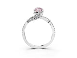 Silver Fancy Pink Marquise Cut Solitaire Twist Pave Diamond Engagement Ring with Prong Setting_69