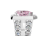 Silver Fancy Pink Pear Cut Cut Halo Split Shank Prong Set Ring_11