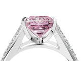 Silver Fancy Pink Princess Cut Cut Diamond Channel Set Pave Band with Tension Prong Setting_10