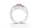 Silver Fancy Pink Princess Cut Cut Halo Split Shank Prong Set Ring_9
