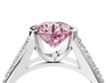 Silver Fancy Pink Round Cut Cut Diamond Channel Set Pave Band with Tension Prong Setting_10