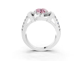 Silver Fancy Pink Round Cut Cut Halo Split Shank Prong Set Ring_15