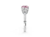 Silver Fancy Pink Round Cut Solitaire Split Shank Pave Diamond Engagement Ring with Four-Prong Setting_44