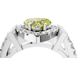 Silver Fancy Yellow Heart Cut Cut Halo Split Shank Prong Set Ring_16