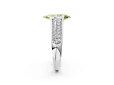 Silver Fancy Yellow Marquise Cut Cut Diamond Channel Set Pave Band with Tension Prong Setting_8