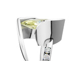 Silver Fancy Yellow Marquise Cut Solitaire Tension-Set Diamond Split Shank Ring_11