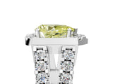 Silver Fancy Yellow Pear Cut Cut Halo Split Shank Prong Set Ring_11