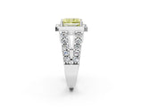 Silver Fancy Yellow Radiant Cut Cut Halo Split Shank Prong Set Ring_8