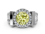 Silver Fancy Yellow Round Cut Cut Halo Split Shank Prong Set Ring_12