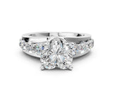 Silver Heart Brilliant Solitaire with Side Stones on a Pave Band and Four-Prong Setting_22