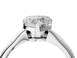 Silver Heart Cut Diamond Solitaire Engagement Ring with Classic Band and Four-Prong Setting_22