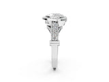 Silver Heart Cut Halo Diamond Split Shank Pave Ring_27