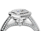 Silver Heart Cut Halo Diamond Split Shank Pave Ring_29