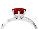 Silver Heart Cut Ruby Engagement Ring with Side Stone Accents and Four-Prong Setting_16
