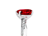 Silver Heart Cut Ruby Engagement Ring with Side Stone Accents and Four-Prong Setting_17