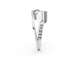 Silver Heart Cut Solitaire Tension-Set Diamond Split Shank Ring_27