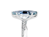 Silver Marquise Cut Aquamarine Engagement Ring with Side Stone Accents and Four-Prong Setting_29