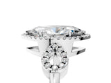 Silver Marquise Cut Cut Halo Diamond Infinity Band with Four-Prong Setting_18