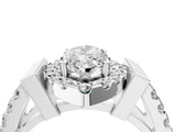 Silver Marquise Cut Cut Halo Split Shank Prong Set Ring_11