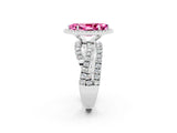 Silver Marquise Cut Cut Halo Split Shank Prong Setting Ring_44