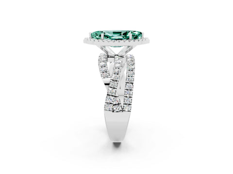 Silver Marquise Cut Cut Halo Split Shank Prong Setting Ring_44