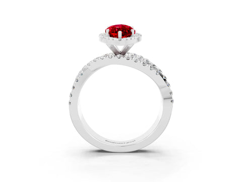 Silver Marquise Cut Cut Halo Split Shank Prong Setting Ring_45