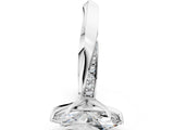 Silver Marquise Cut Diamond Engagement Ring with Side Stone Accents and Four-Prong Setting_13