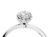 Silver Marquise Cut Diamond Solitaire Ring with Thin Band and Prong Setting_16
