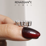 Silver Marquise Cut Diamond Stud Earrings_480