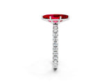 Silver Marquise Cut Ruby Pavé Solitaire Ring with Round Band and Prong Setting_44
