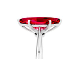 Silver Marquise Cut Ruby Solitaire Engagement Ring with Classic Band and Four-Prong Setting_17