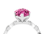 Silver Marquise Cut Solitaire Twisted Band with Prong Setting_23