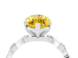 Silver Marquise Cut Solitaire Twisted Band with Prong Setting_23
