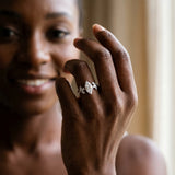 Silver Marquise Diamond Floral Vine Solitaire Engagement Ring_42