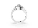 Silver Marquise Halo Split Shank Milgrain Diamond Ring_21