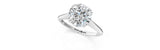 Silver Marquise Solitaire Diamond Ring with Six-Prong Setting and Classic Band_1781